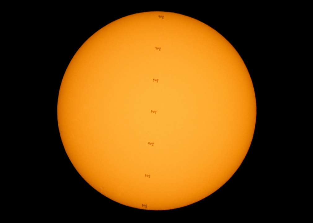 ISS solar transit